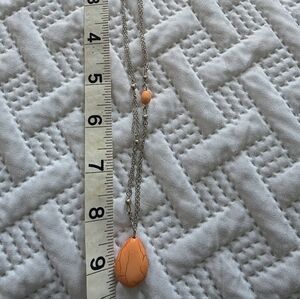 Elegant Orange Pendant Necklace